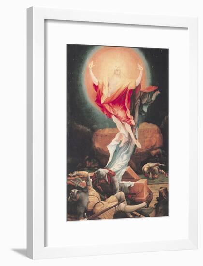 The Resurrection of Christ, from the Isenheim Altarpiece circa 1512-16-Matthias Grünewald-Framed Giclee Print