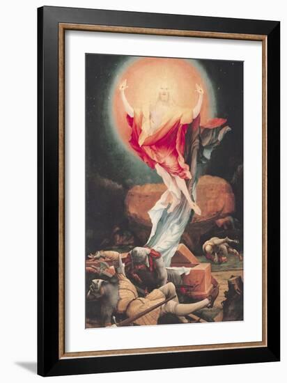 The Resurrection of Christ, from the Isenheim Altarpiece circa 1512-16-Matthias Grünewald-Framed Giclee Print