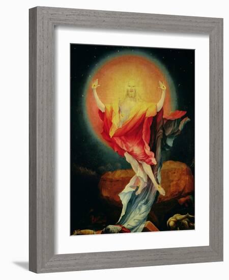 The Resurrection of Christ, from the Right Wing of the Isenheim Altarpiece, circa 1512-16-Matthias Grünewald-Framed Giclee Print