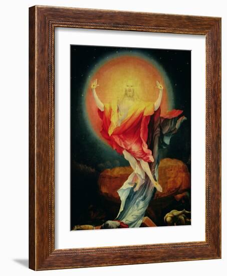 The Resurrection of Christ, from the Right Wing of the Isenheim Altarpiece, circa 1512-16-Matthias Grünewald-Framed Giclee Print