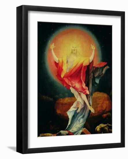 The Resurrection of Christ, from the Right Wing of the Isenheim Altarpiece, circa 1512-16-Matthias Grünewald-Framed Giclee Print