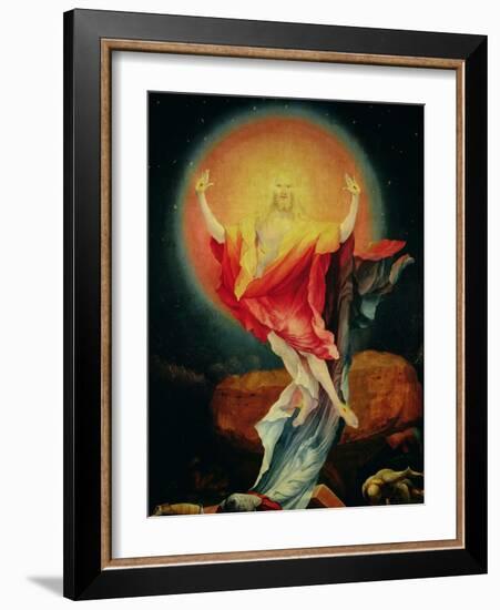 The Resurrection of Christ, from the Right Wing of the Isenheim Altarpiece, circa 1512-16-Matthias Grünewald-Framed Giclee Print