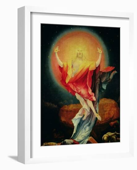 The Resurrection of Christ, from the Right Wing of the Isenheim Altarpiece, circa 1512-16-Matthias Grünewald-Framed Giclee Print