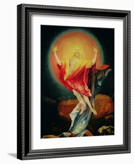 The Resurrection of Christ, from the Right Wing of the Isenheim Altarpiece, circa 1512-16-Matthias Grünewald-Framed Giclee Print