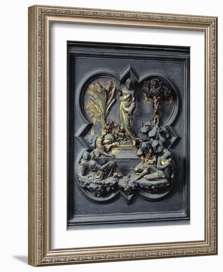 The Resurrection of Christ, Nineteenth Panel of the North Doors of the Baptistery of San Giovanni-Lorenzo Ghiberti-Framed Giclee Print