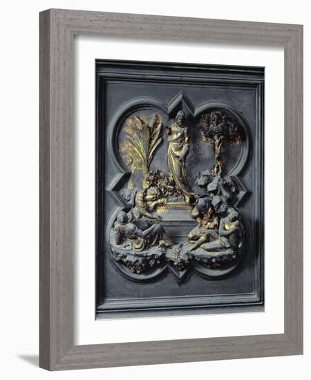 The Resurrection of Christ, Nineteenth Panel of the North Doors of the Baptistery of San Giovanni-Lorenzo Ghiberti-Framed Giclee Print