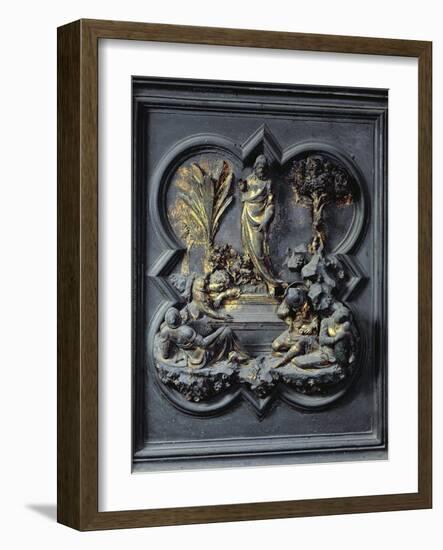 The Resurrection of Christ, Nineteenth Panel of the North Doors of the Baptistery of San Giovanni-Lorenzo Ghiberti-Framed Giclee Print