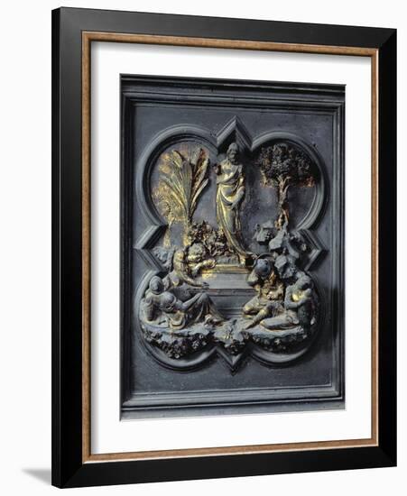 The Resurrection of Christ, Nineteenth Panel of the North Doors of the Baptistery of San Giovanni-Lorenzo Ghiberti-Framed Giclee Print