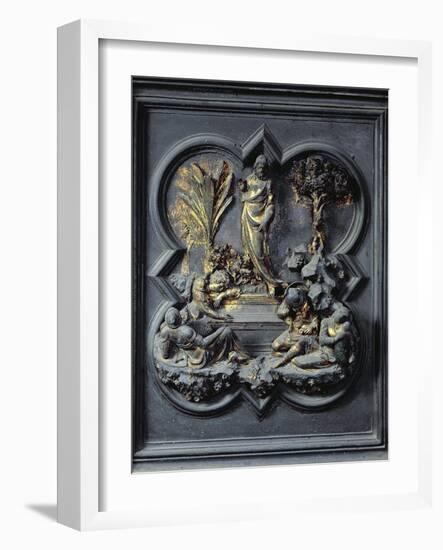 The Resurrection of Christ, Nineteenth Panel of the North Doors of the Baptistery of San Giovanni-Lorenzo Ghiberti-Framed Giclee Print