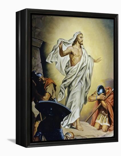 The Resurrection of Jesus-Heinrich Hofmann-Framed Premier Image Canvas