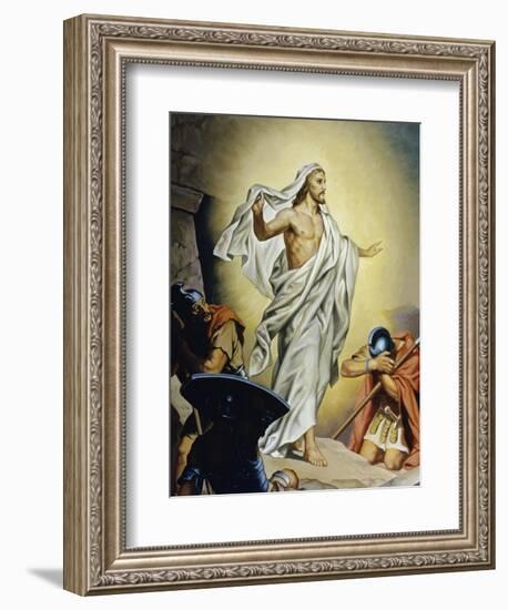 The Resurrection of Jesus-Heinrich Hofmann-Framed Giclee Print