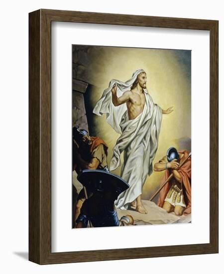 The Resurrection of Jesus-Heinrich Hofmann-Framed Giclee Print