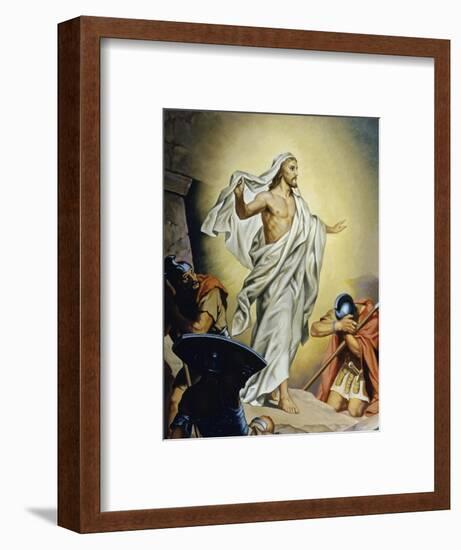 The Resurrection of Jesus-Heinrich Hofmann-Framed Giclee Print