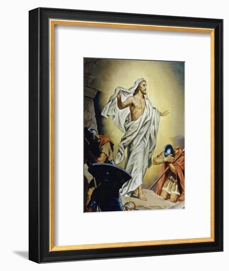 The Resurrection of Jesus-Heinrich Hofmann-Framed Giclee Print