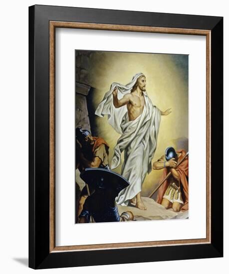 The Resurrection of Jesus-Heinrich Hofmann-Framed Giclee Print