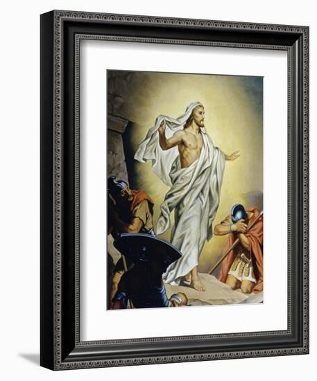 The Resurrection of Jesus-Heinrich Hofmann-Framed Giclee Print