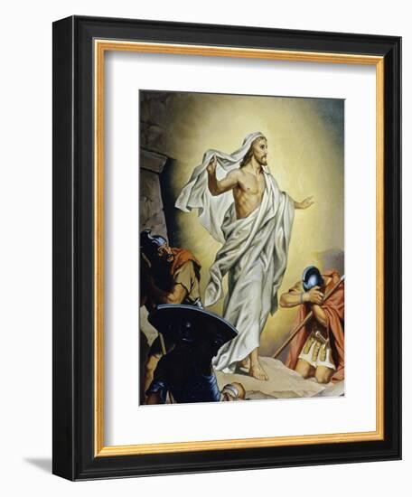 The Resurrection of Jesus-Heinrich Hofmann-Framed Giclee Print