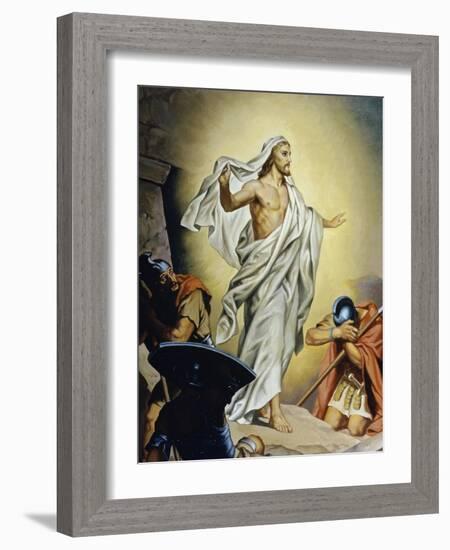 The Resurrection of Jesus-Heinrich Hofmann-Framed Giclee Print