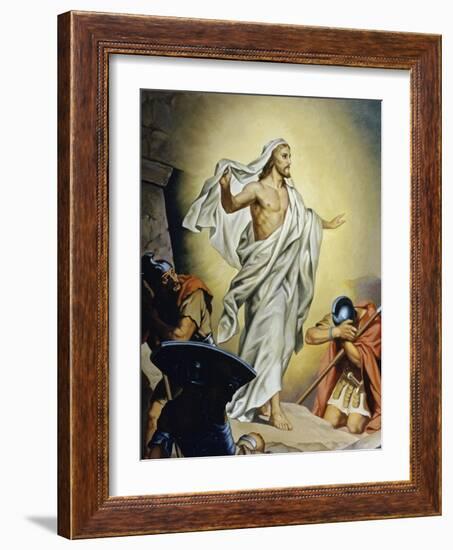 The Resurrection of Jesus-Heinrich Hofmann-Framed Giclee Print