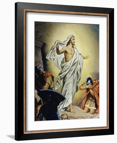 The Resurrection of Jesus-Heinrich Hofmann-Framed Giclee Print