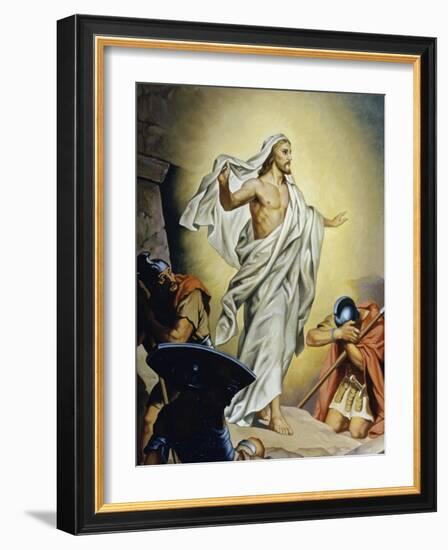 The Resurrection of Jesus-Heinrich Hofmann-Framed Giclee Print