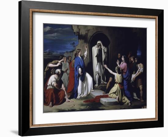 The Resurrection of Lazarus-Jose Casado Del Alisal-Framed Giclee Print