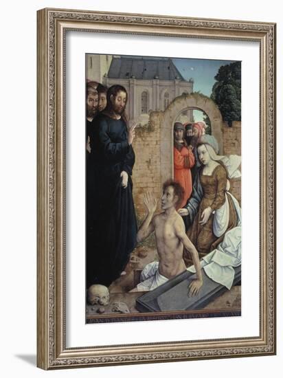 The Resurrection of Lazarus-Juan de Flandes-Framed Giclee Print