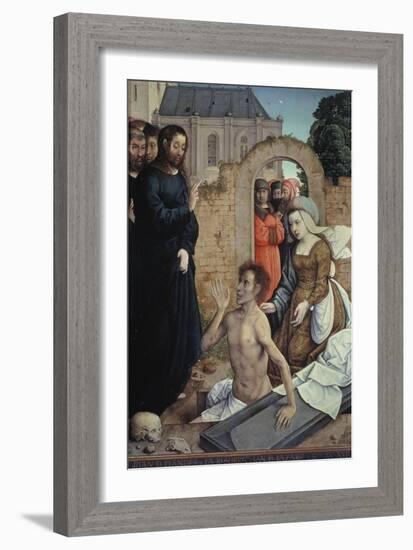 The Resurrection of Lazarus-Juan de Flandes-Framed Giclee Print