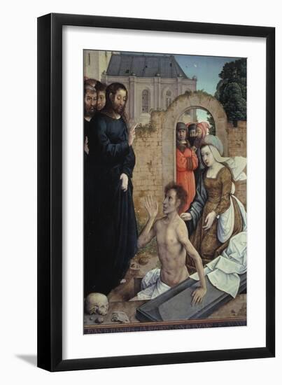 The Resurrection of Lazarus-Juan de Flandes-Framed Giclee Print