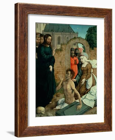 The Resurrection of Lazarus-Juan de Flandes-Framed Giclee Print