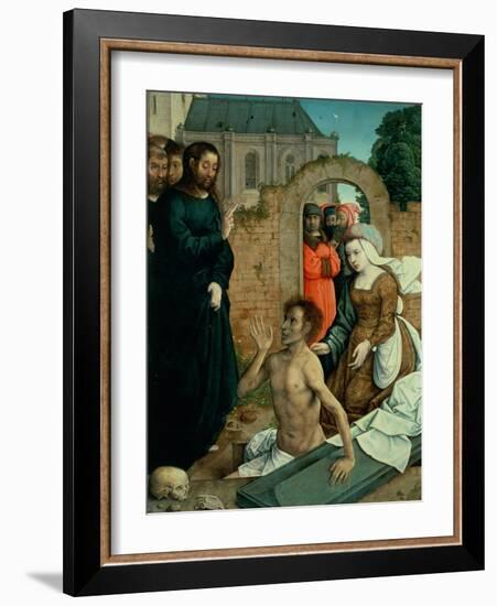 The Resurrection of Lazarus-Juan de Flandes-Framed Giclee Print