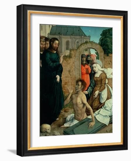 The Resurrection of Lazarus-Juan de Flandes-Framed Giclee Print