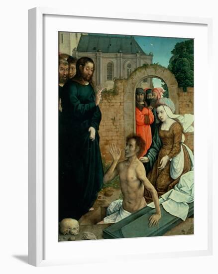 The Resurrection of Lazarus-Juan de Flandes-Framed Giclee Print