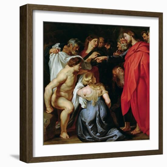 The Resurrection of Lazarus-Peter Paul Rubens-Framed Giclee Print