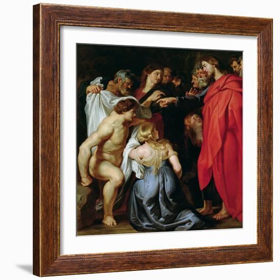 The Resurrection of Lazarus-Peter Paul Rubens-Framed Giclee Print