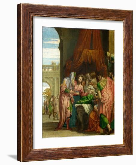 The Resurrection of the Daughter of Jairus-Paolo Veronese-Framed Giclee Print