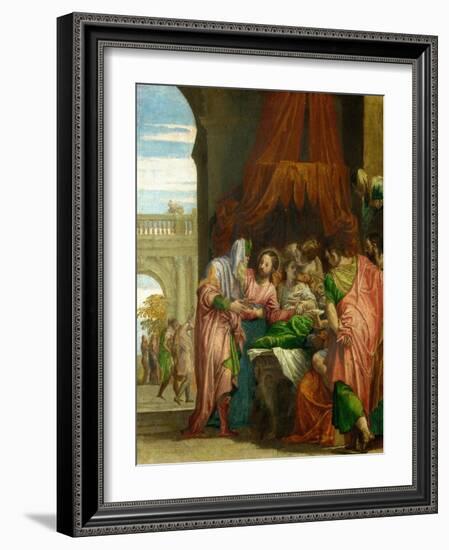 The Resurrection of the Daughter of Jairus-Paolo Veronese-Framed Giclee Print