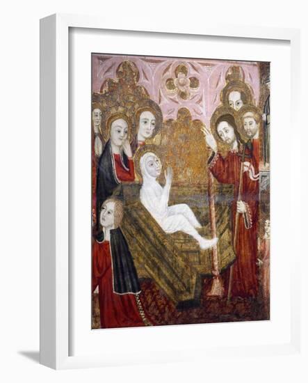 The Resurrection, Retablo of the Life of St Lazarus-null-Framed Giclee Print