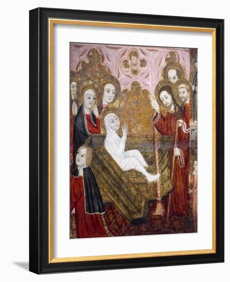 The Resurrection, Retablo of the Life of St Lazarus-null-Framed Giclee Print