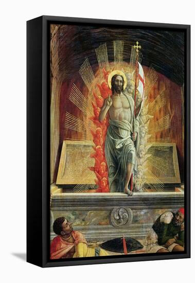 The Resurrection, Right Hand Predella Panel from the Altarpiece of St. Zeno of Verona, 1456-60-Andrea Mantegna-Framed Premier Image Canvas