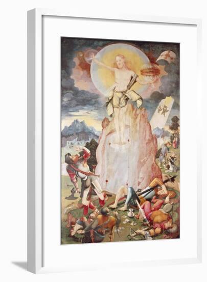 The Resurrection, Right Side Panel of Herrenberg Altarpiece, 1519-Jorg Ratgeb-Framed Giclee Print