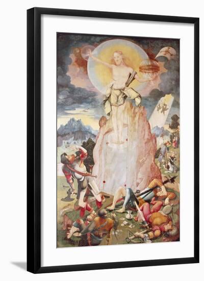 The Resurrection, Right Side Panel of Herrenberg Altarpiece, 1519-Jorg Ratgeb-Framed Giclee Print