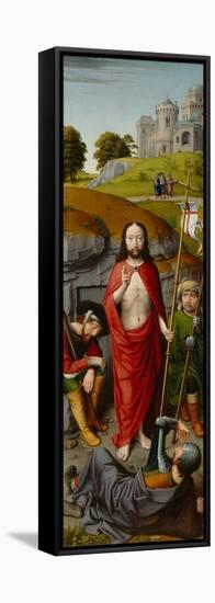 The Resurrection, with the Pilgrims of Emmaus, c.1510-Gerard David-Framed Premier Image Canvas