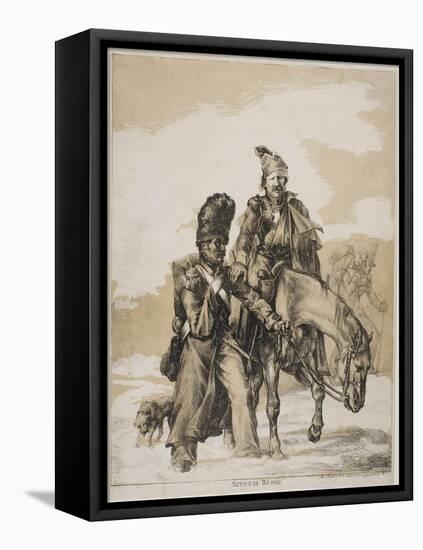 The Retreat from Russia, Ca 1818-Théodore Géricault-Framed Premier Image Canvas
