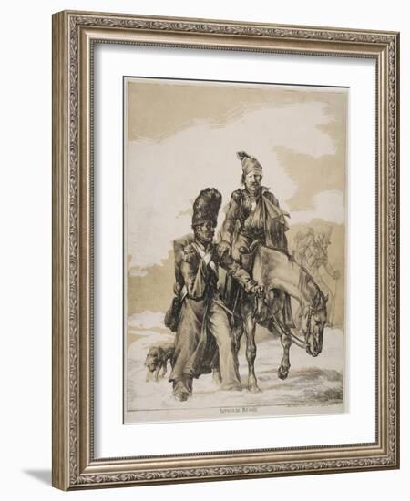 The Retreat from Russia, Ca 1818-Théodore Géricault-Framed Giclee Print