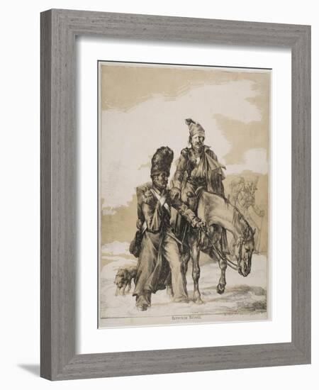 The Retreat from Russia, Ca 1818-Théodore Géricault-Framed Giclee Print