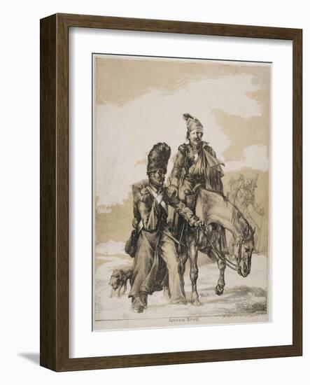 The Retreat from Russia, Ca 1818-Théodore Géricault-Framed Giclee Print