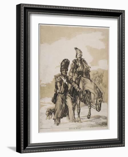 The Retreat from Russia, Ca 1818-Théodore Géricault-Framed Giclee Print