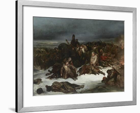 The Retreat of Napoleon’s Army from Russia in 1812, 1826-Ary Scheffer-Framed Giclee Print