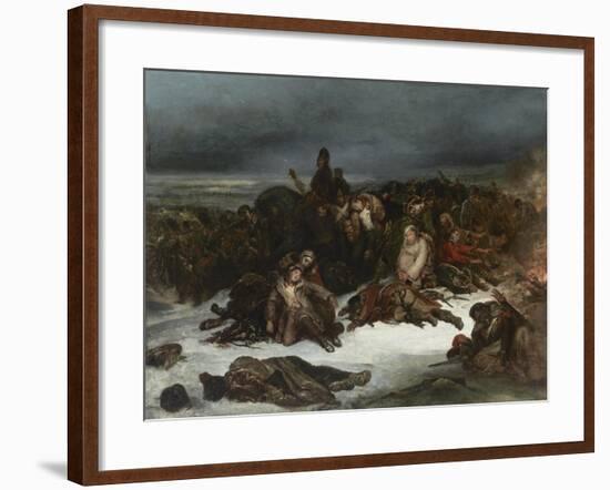 The Retreat of Napoleon’s Army from Russia in 1812, 1826-Ary Scheffer-Framed Giclee Print